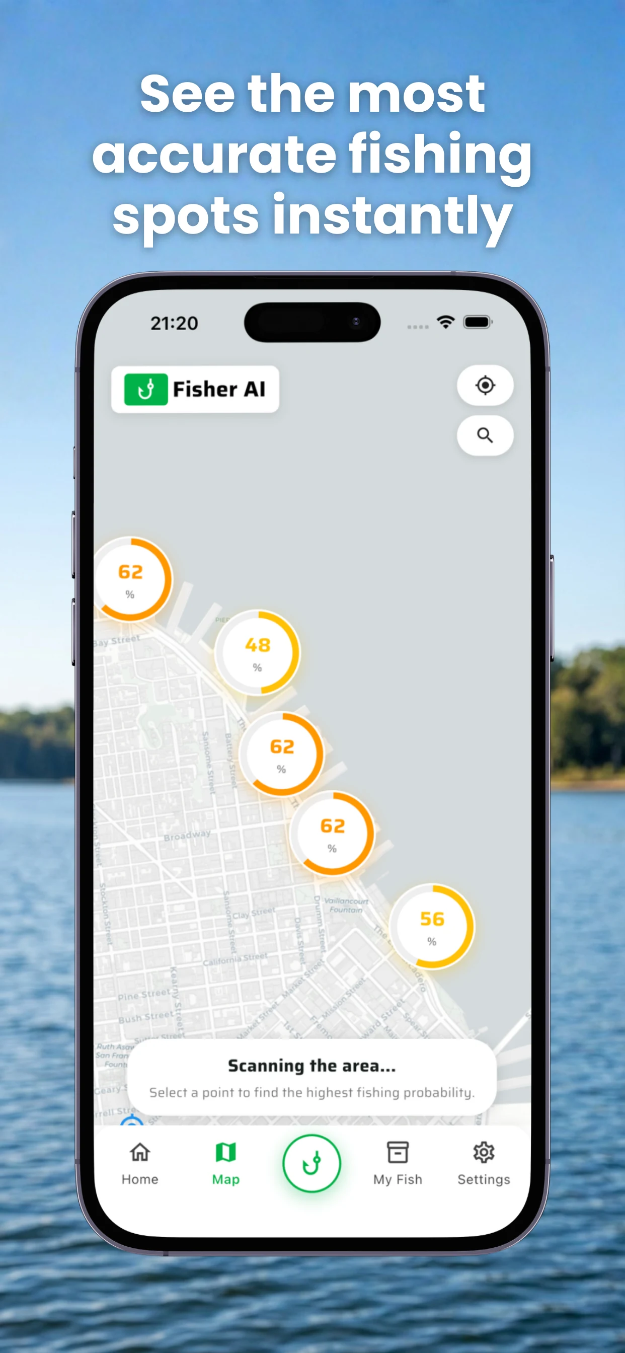 Fishing Spots: Fisher AI screenshot